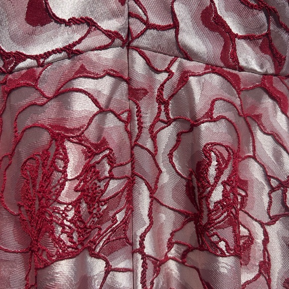 White House Black Market NWT market Rose Jacquard Fit-And-Flare Dress size 10 - Picture 8 of 10